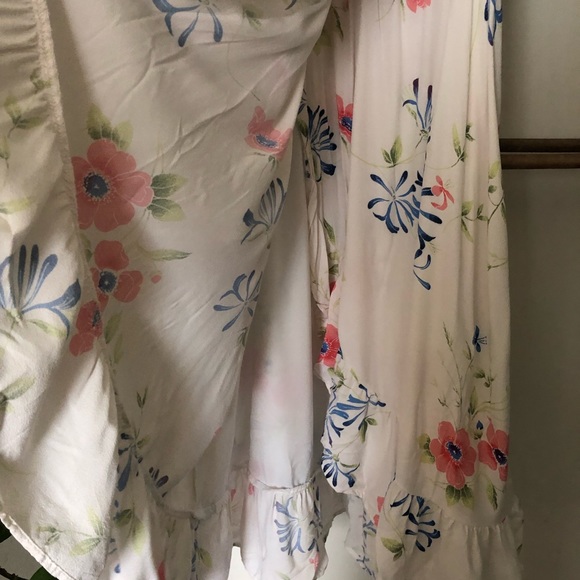 GAP floral rayon faux-wrap midi sundress - Picture 5 of 7
